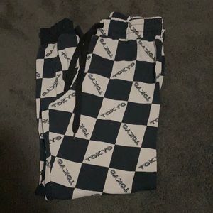 Checkered sweatpants